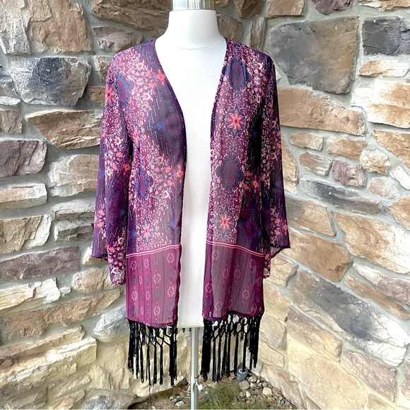 Garage Boho Style Kimono Tassel Fringe - Picture 4 of 13